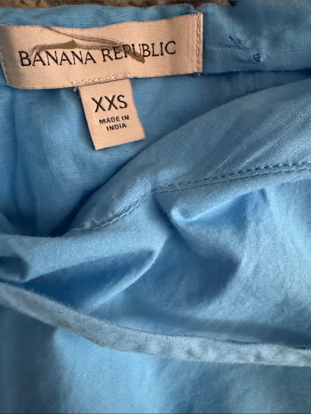 Banana Republic 100% Cotton Light Blue Long Dress Size XXS - Picture 10 of 14